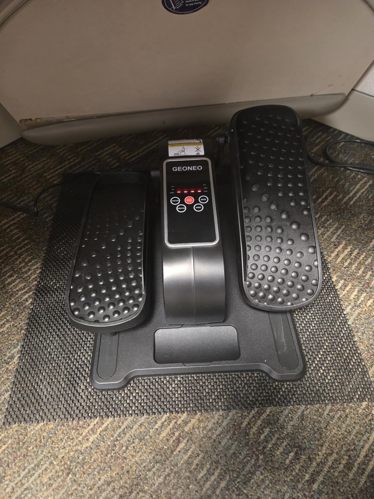 Under Desk Elliptical Machine, Electric Elliptical Leg Exerciser for Senior | Quiet and Compact Electric Seated Pedal Exerciser for Home with Monitor, Remote Control and 12 Adjustable Speeds customer photo 1