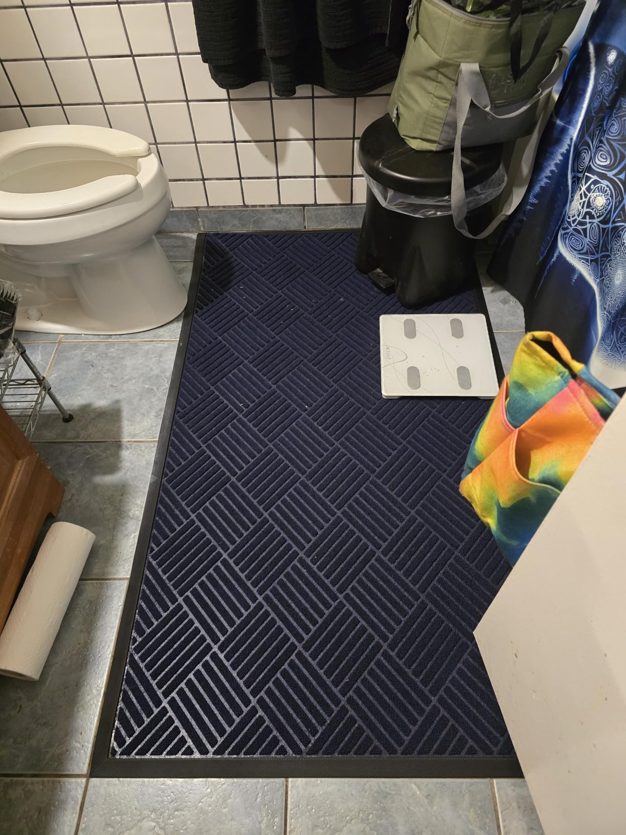 OLANLY Front Door Mat Outside Entrance, Waterproof Heavy-Duty Doormat | 29.5x17, Grey Dirt Trapper, Stain and Fade Resistant, Non-Slip Rubber Backing, Low-Profile Indoor Outdoor Mat, Easy-Clean customer photo 2