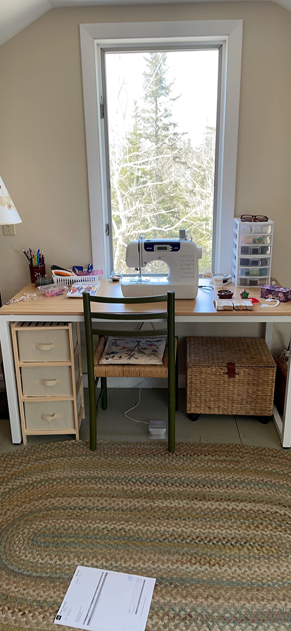Best Choice Products Handwoven Water Hyacinth Rolling Filing Cabinet, Mobile File Organizer for Hanging Folders W/Lid and Locking Wheels For Home or Office - Chestnut customer photo 2