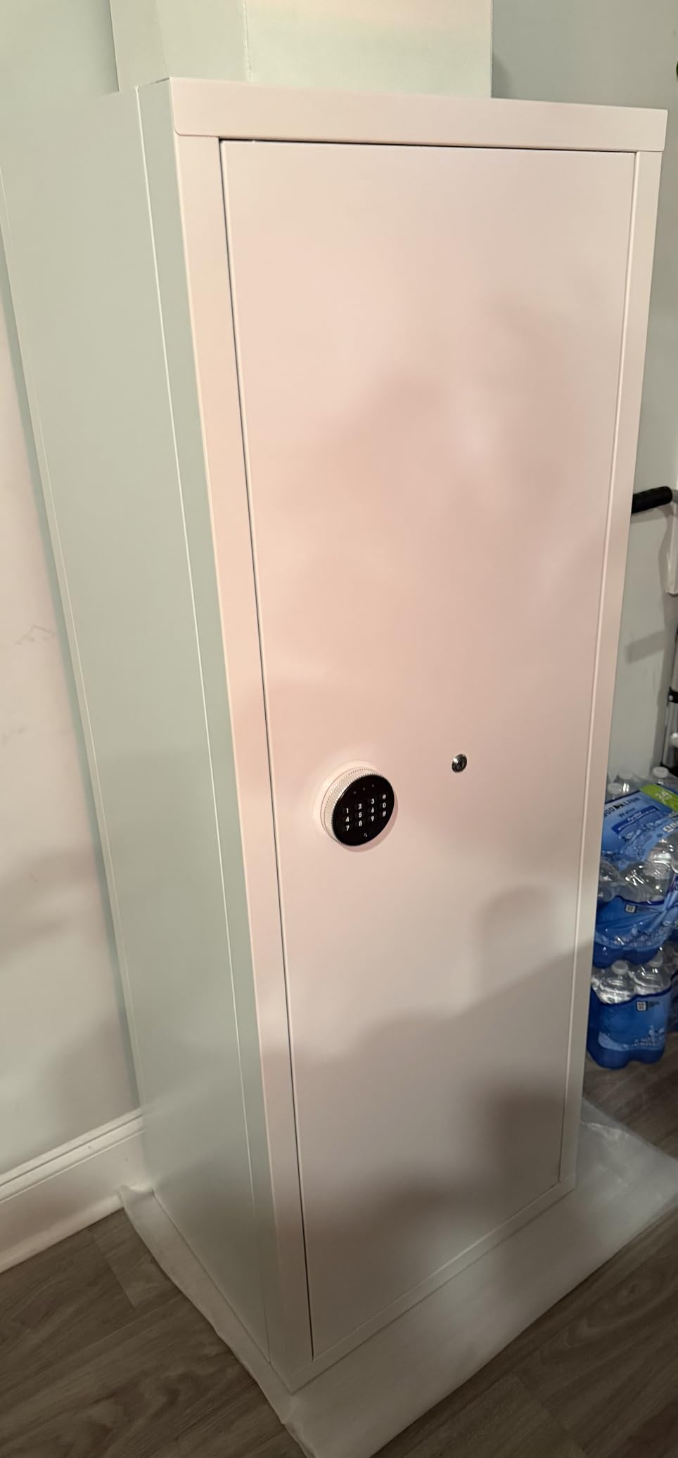 Bonusall 12-15 White Gun Safe for Rifles, Fireproof Gun Safe for Rifles and Pistols, Rifle Safes for Home with Digital Keypad, Adjustable Shelves & Handgun Pockets-White customer photo 1