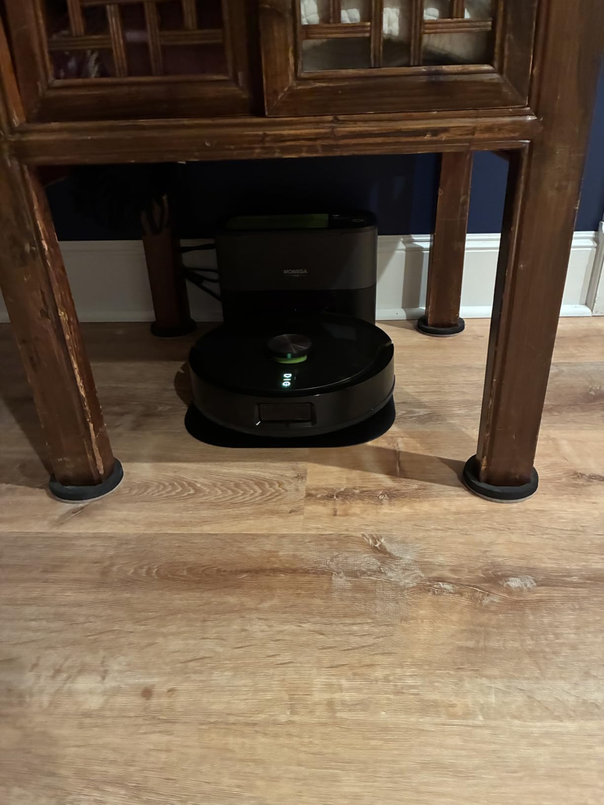 MONSGA Robot Vacuum and Mop, 90 Days Self-Emptying with 8000Pa Suction | Dual Anti-Tangle for Pet Hair, Carpet and Hard Floor, LiDAR Navigation, Smart Mapping, 160Mins Runtime, APP & Voice Control customer photo 2