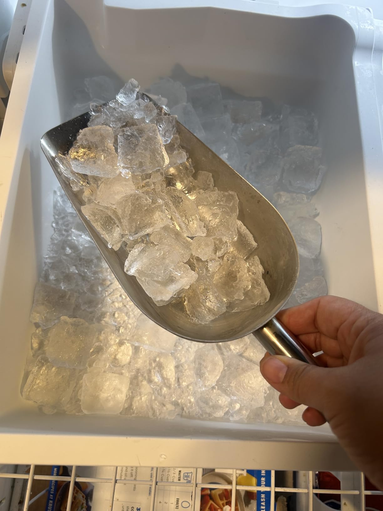 Nugget Ice Maker 80lbs/24H, 20lbs Storage, Commercial Undercounter | Chewable nugget ice. Dual water inlet (tap/bottle). Stainless steel. For restaurants, bars, and home. customer photo 2