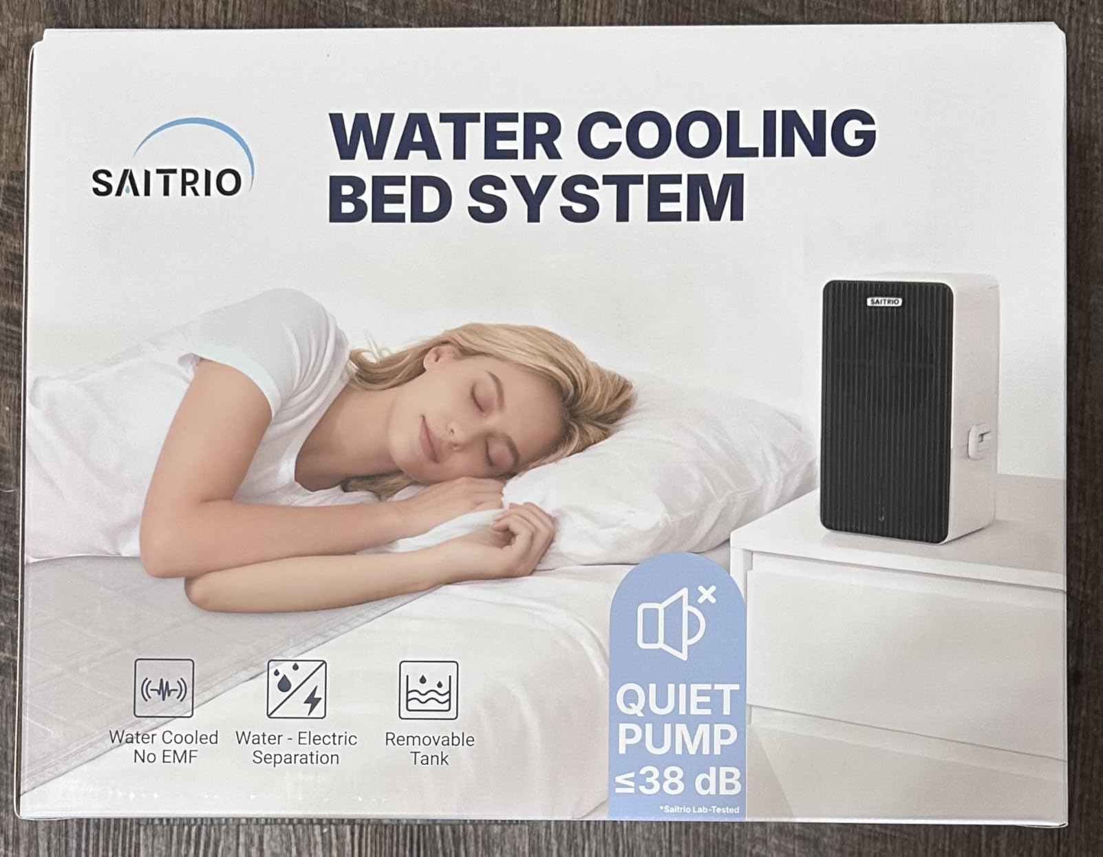 SAITRIO Bed Cooling System Air1 (Twin)- Cooling Mattress Pad | For hot sleepers & night sweats: hydro-powered, ultra-thin, quiet and fits under any fitted sheet customer photo 2