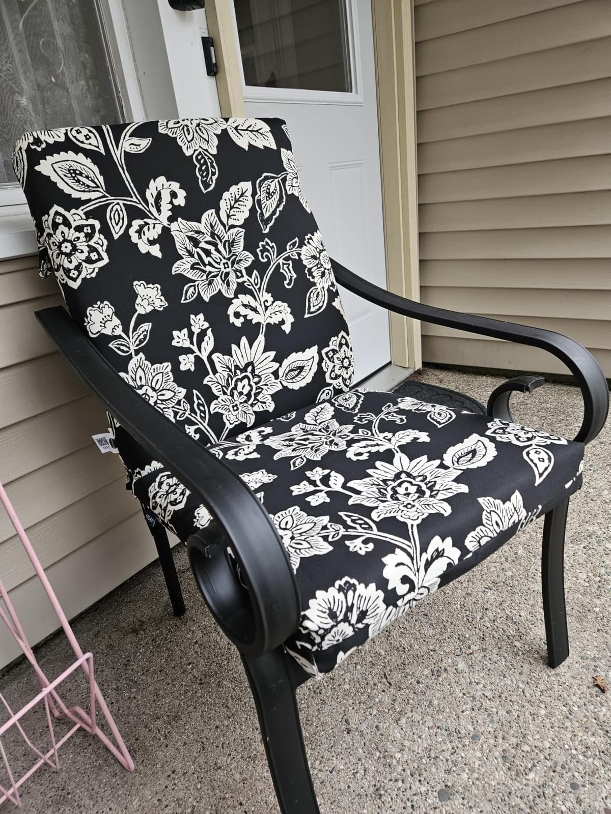 Arden Outdoor Dining Chair Cushion, 4-Pack, 20x44, Salome Tropical | Rain-Proof Seat Pad, Fade-Resistant, Mold and Mildew Resistant customer photo 2