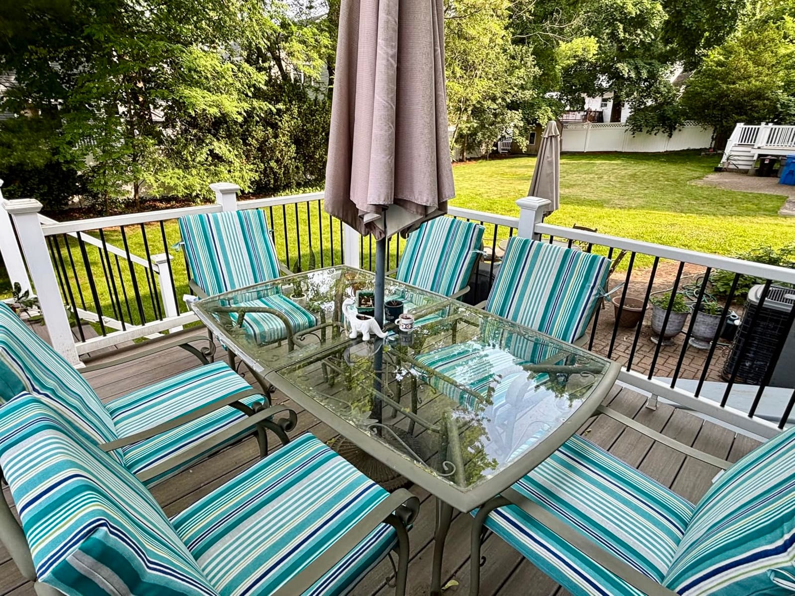 Arden Outdoor Dining Chair Cushion, 4-Pack, 20x44, Pistachio Botanical | Rain-Proof Seat Pad, Fade-Resistant, Mold and Mildew Resistant customer photo 2