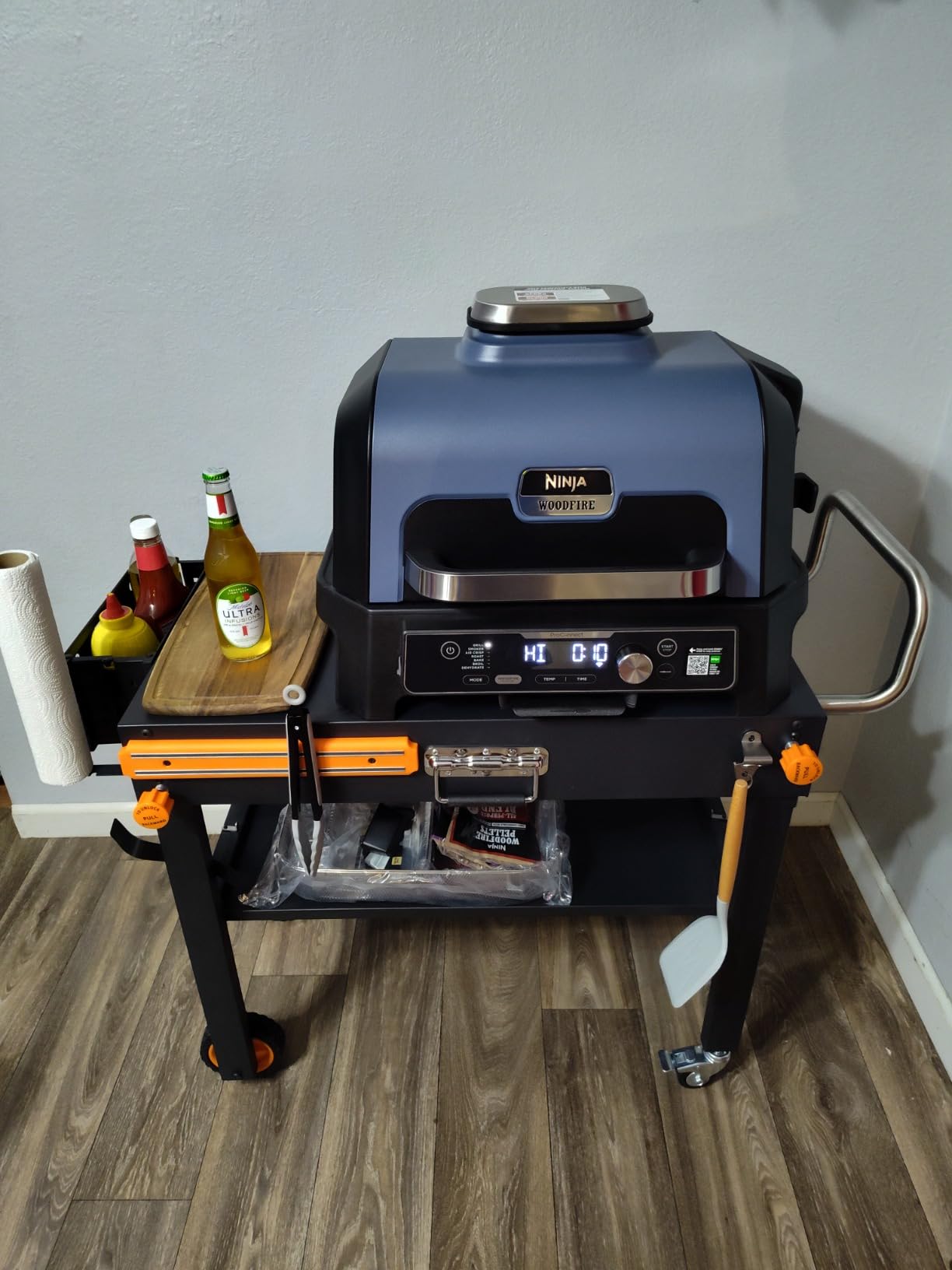 EUTRKei Grill Table, Pizza Oven Table, Grill Cart for Ooni Ninja Blackstone | 45