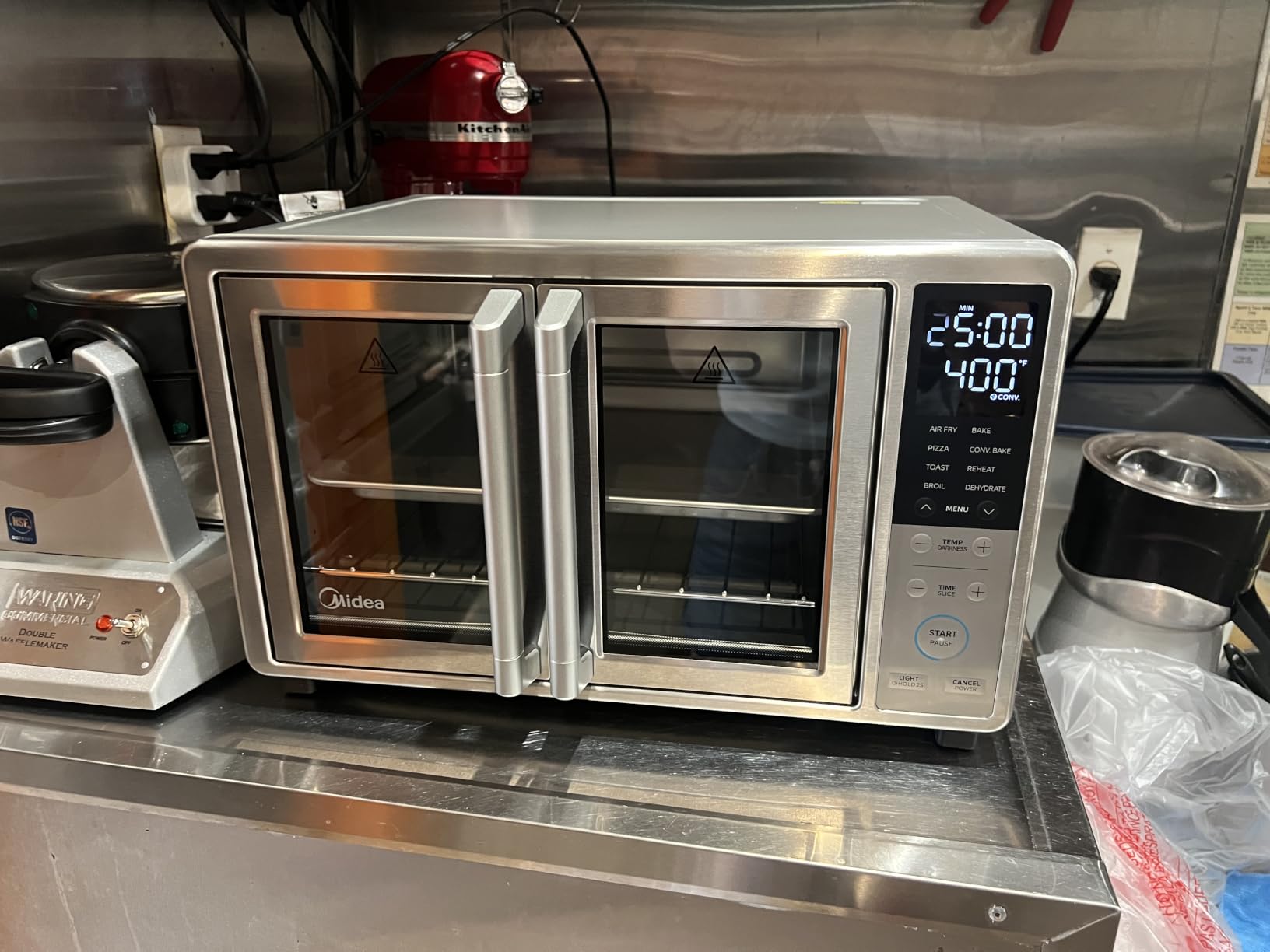 Midea Flexify Slim 8-in-1 French Door Toaster Oven Air Fryer Combo, 25QT | Compact Countertop Oven with Infrared SpeedHeat, Stainless Steel customer photo 2