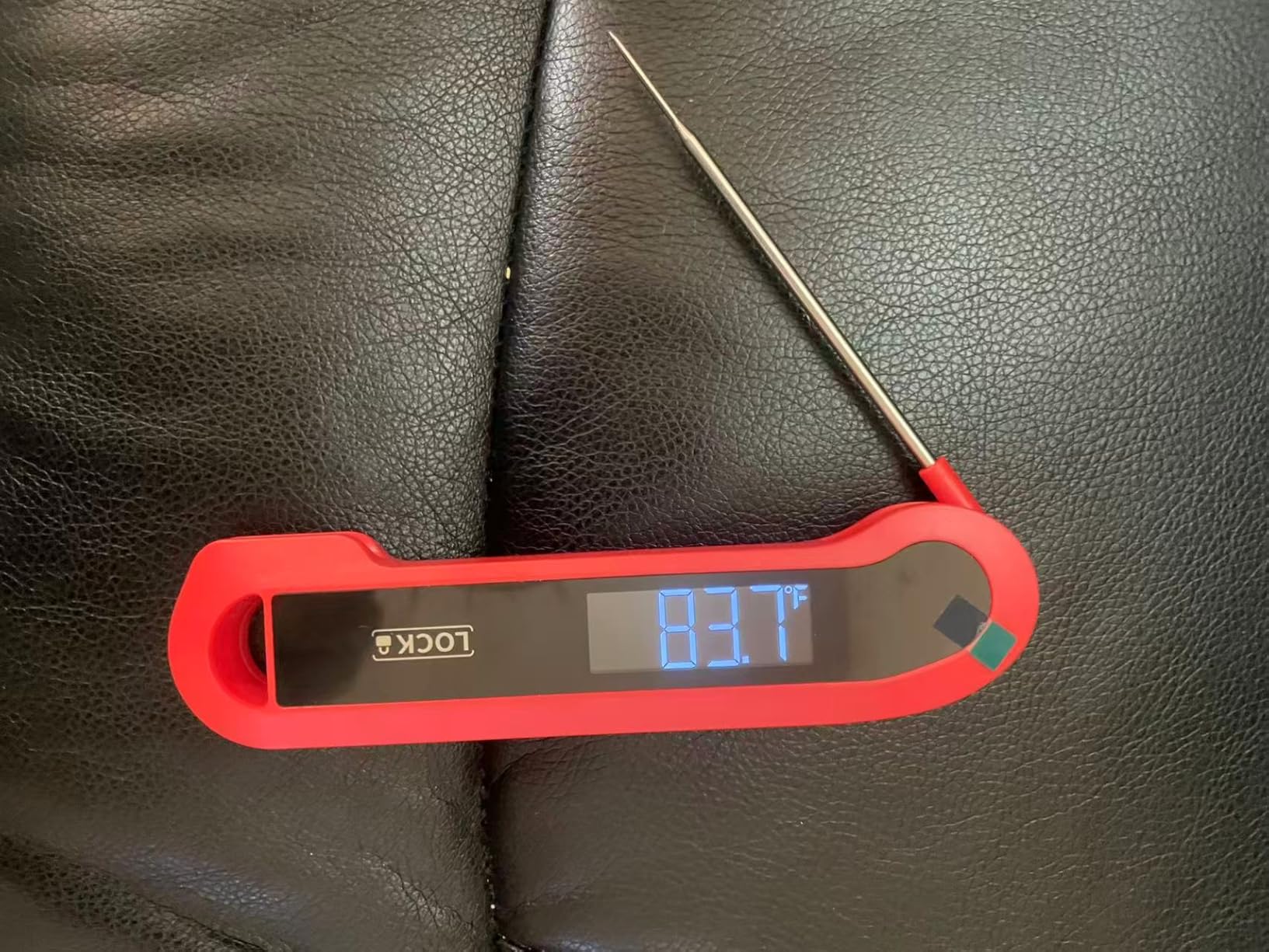 Meat Thermometer Digital - Instant Read Food Thermometer for Grilling, BBQ, Air Fryer, Smoker, Candy Making with Foldable Probe, Kitchen Gadgets, BBQ Essentials, Gift for Dad Men Husband Him, Red customer photo 2