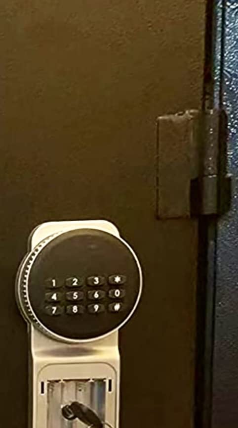 3-5 Long Gun Safe, Anti-Pry Cabinet for Scoped Rifles & Shotguns | Heavy-duty anti-pry construction, digital keypad, backup battery box, pre-drilled mounts, great for garage & hunting customer photo 1