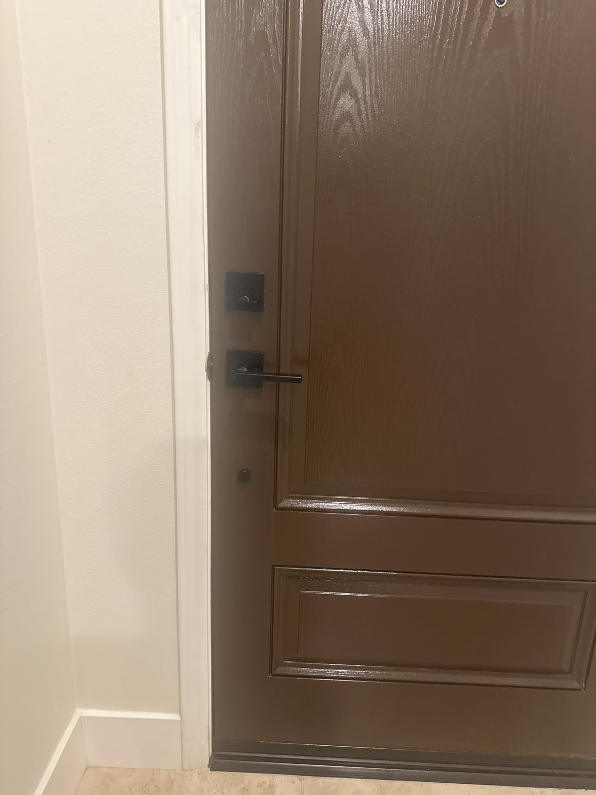 Kwikset San Clemente Front Door Lock Handle and Deadbolt Set, Matte Black, SmartKey Rekey customer photo 2