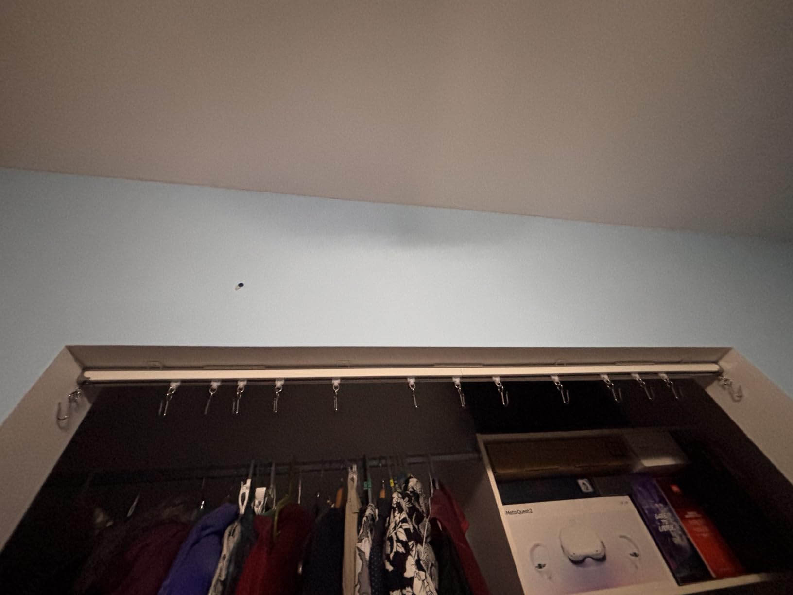 Ceiling Curtain Track, 6-9 Ft Adjustable Heavy Duty Room Divider Track | No Cutting Required | Smooth, Snag-Free Rolling | 60 lb Capacity | Premium Aluminum | All Hardware & Screwdriver Included customer photo 1