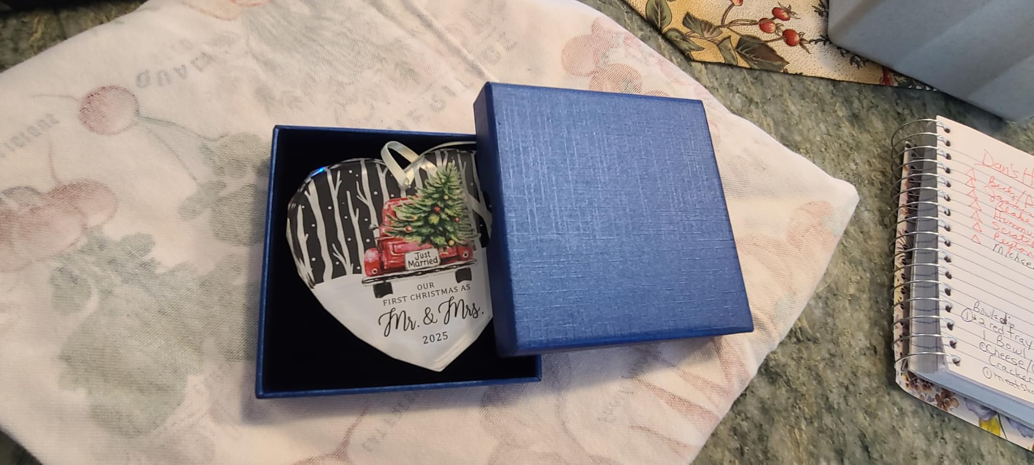 50th Wedding, Happy 50th Anniversary Ornament | Marriage Gifts for Parents, 50th Anniversary Marriage Gifts for Couple Golden Wedding Decorations, Golden Wedding Gift customer photo 2