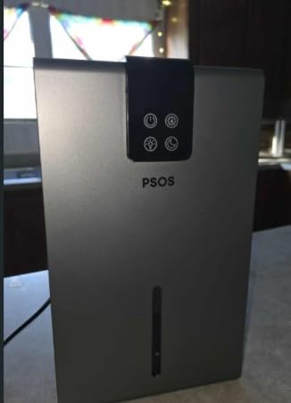 PSOS Dehumidifier, Dehumidifiers for Home, 98 OZ Water Tank, (1000 sq.ft) Quiet Dehumidifier for Basement Bathroom Bedroom with Humidity Display, Auto Shut Off, Relaxing 7 Color Ambient Light (White) customer photo 1