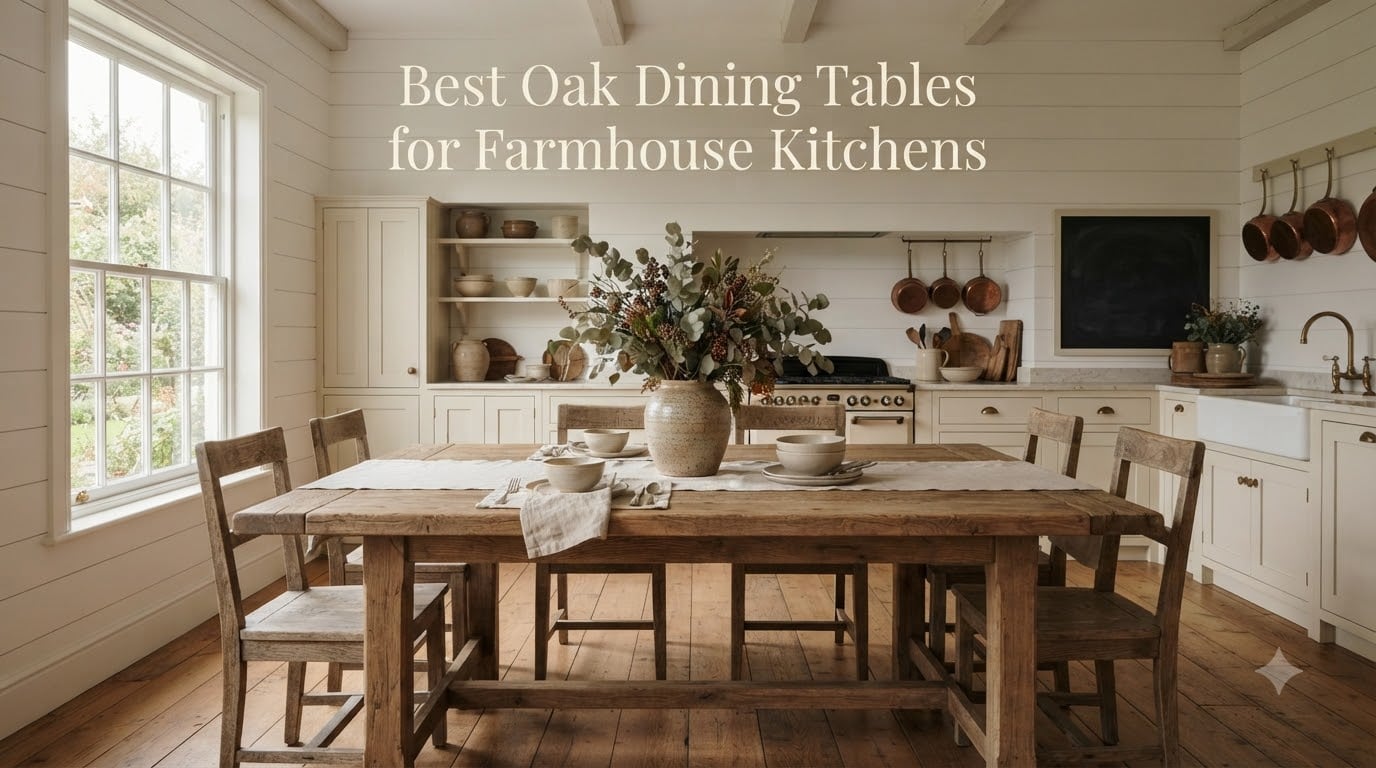 Best Oak Dining Tables for Farmhouse Kitchens