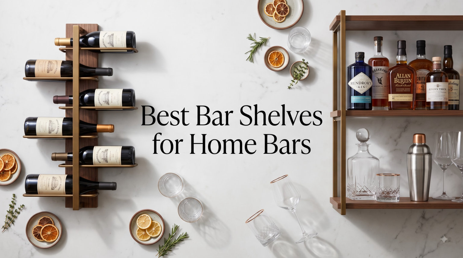 Best Bar Shelves for Home Bars