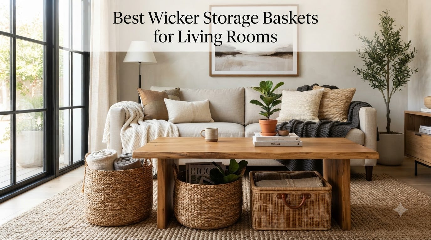 Best Wicker Storage Baskets for Living Rooms