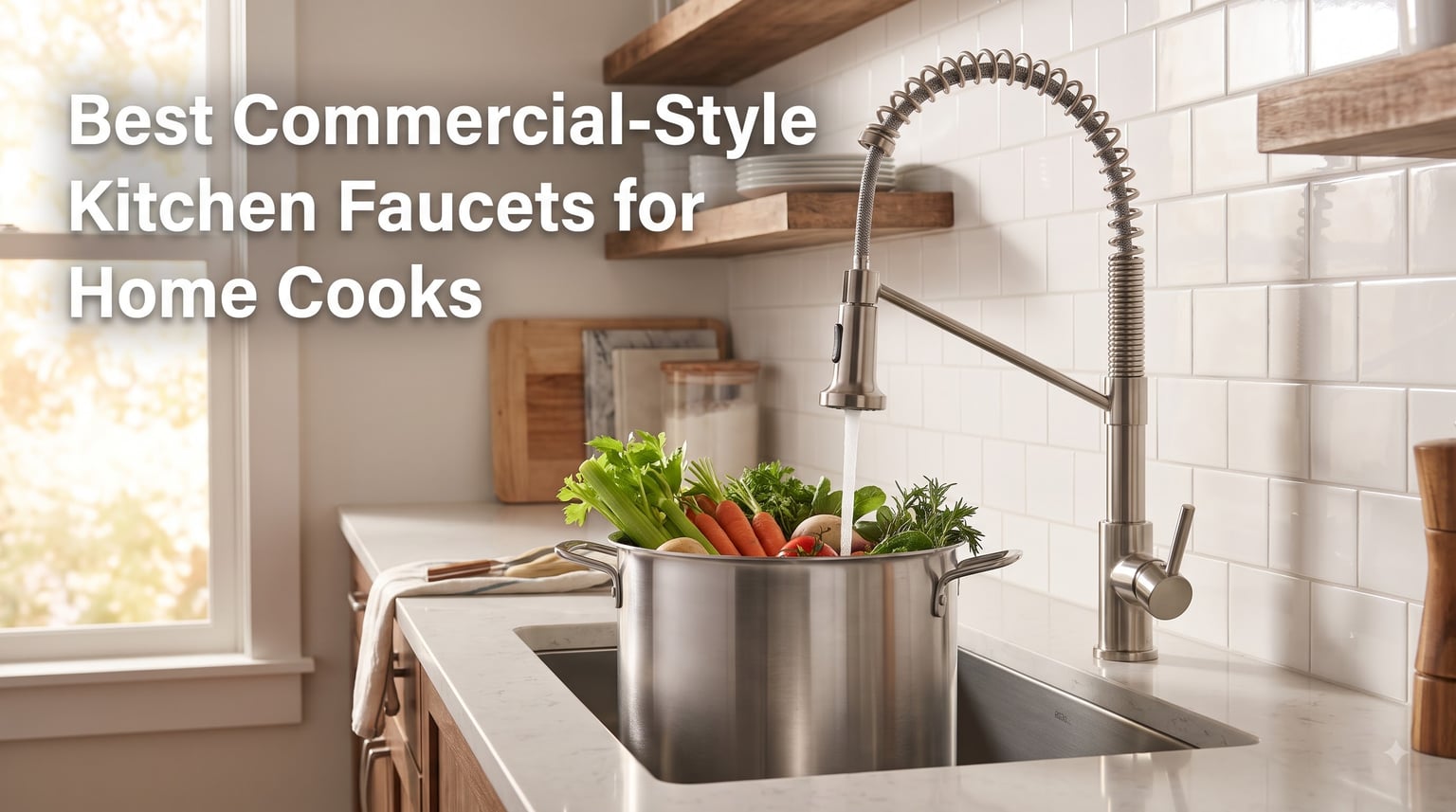 Best Commercial-Style Kitchen Faucets for Home Cooks