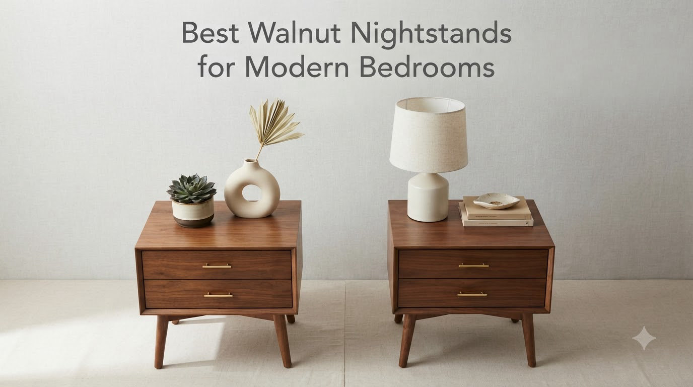 Best Walnut Nightstands for Modern Bedrooms