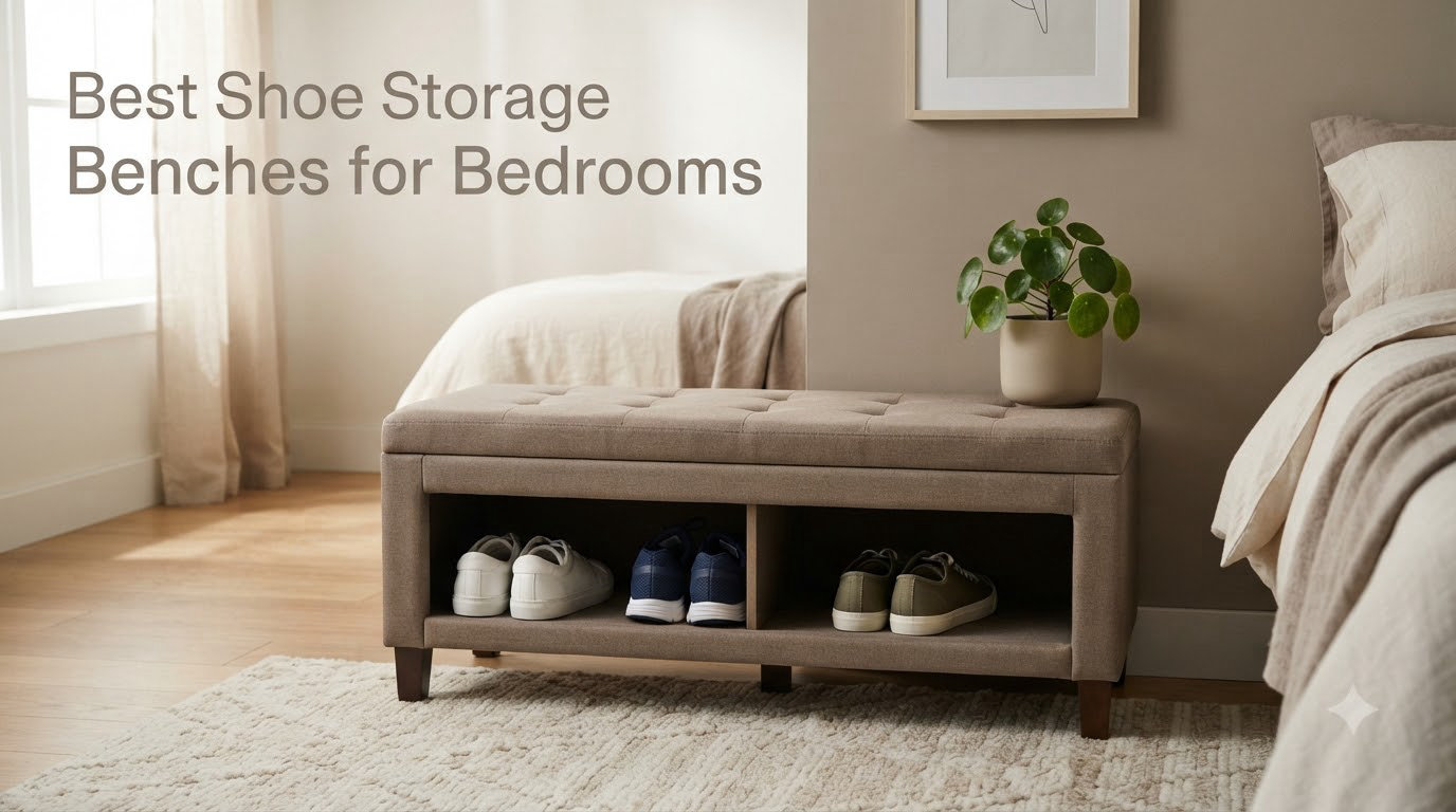 Best Shoe Storage Benches for Bedrooms