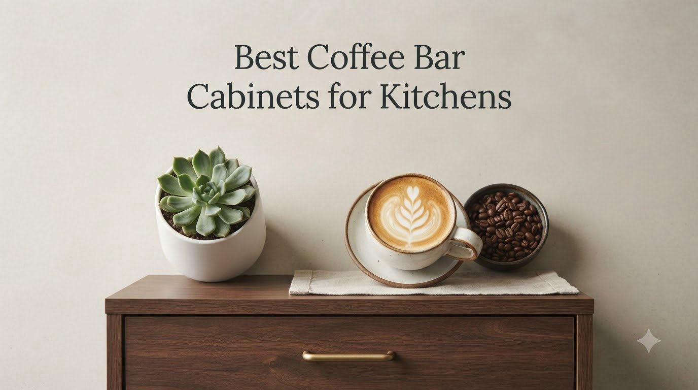 Best Coffee Bar Cabinets for Kitchens