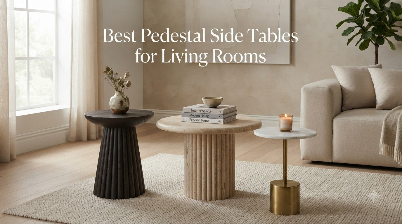 Best Pedestal Side Tables for Living Rooms