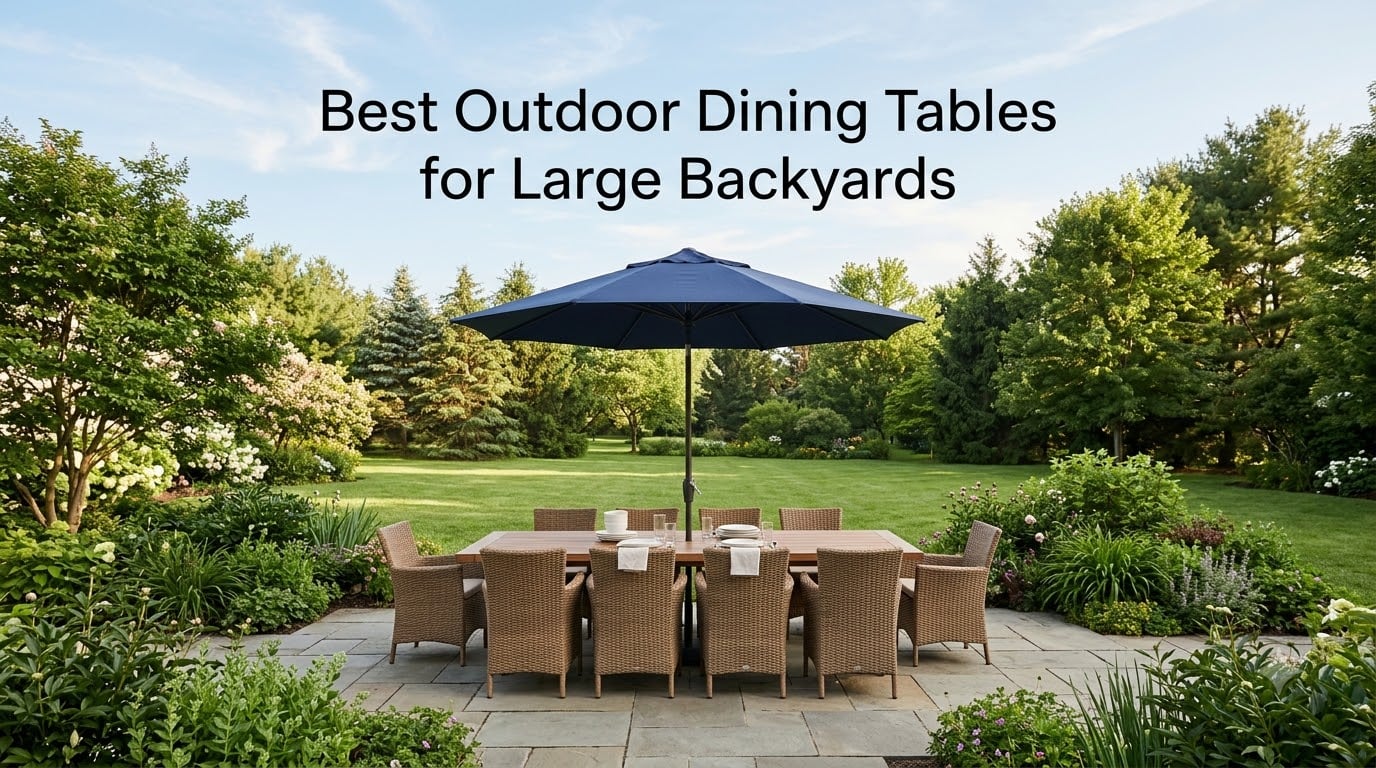 Best Outdoor Dining Tables for Large Backyards