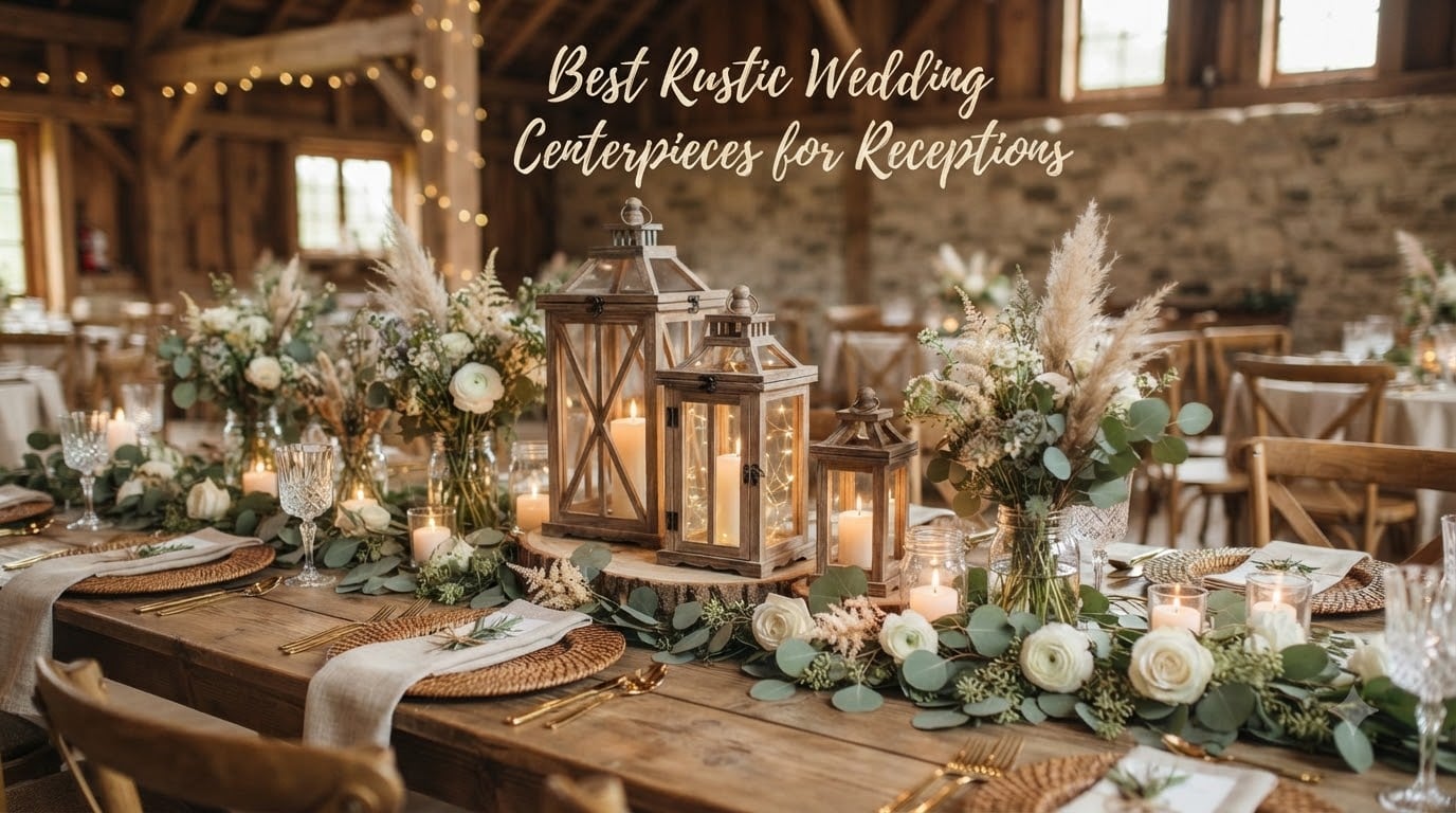 Best Rustic Wedding Centerpieces for Receptions