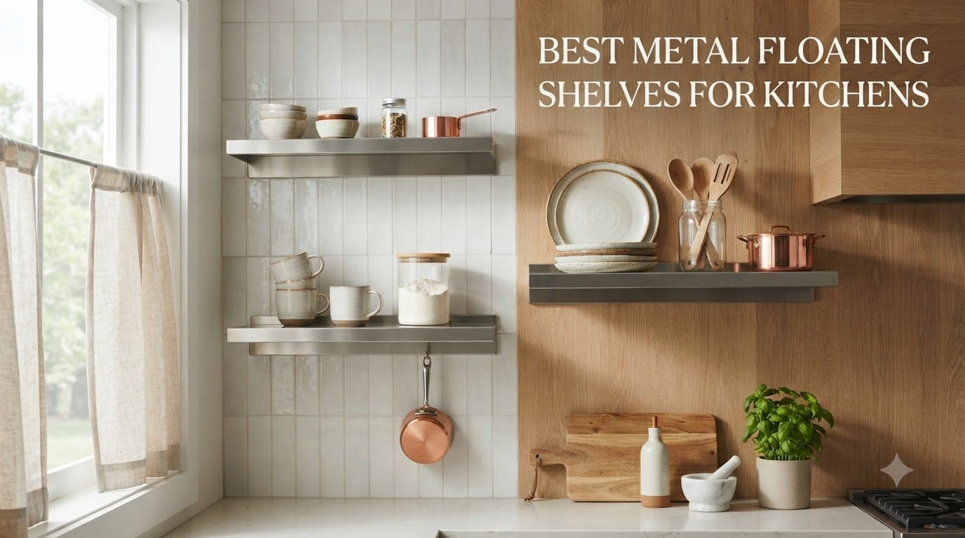 Best Metal Floating Shelves for Kitchens