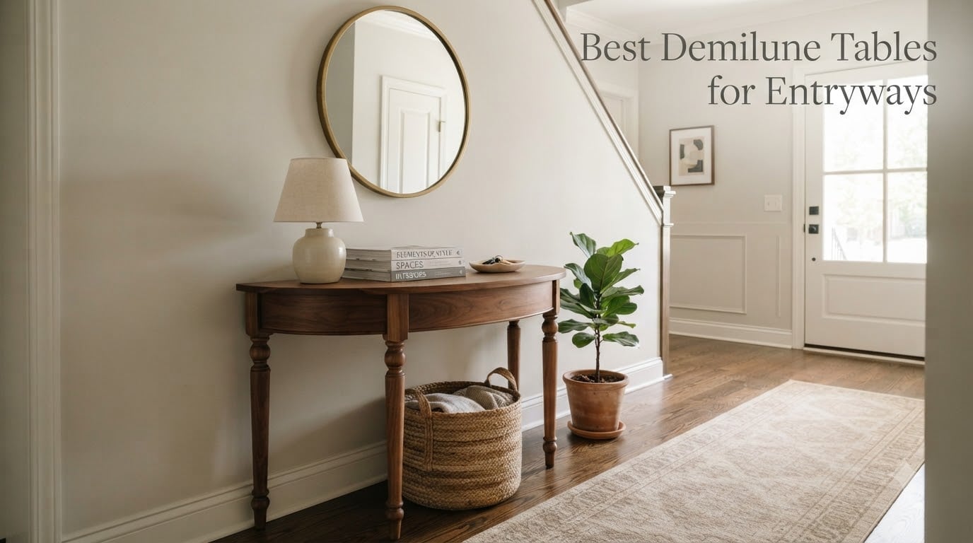 Best Demilune Tables for Entryways