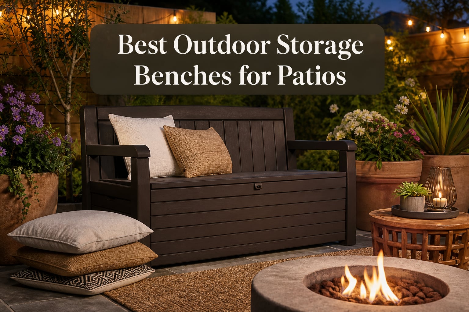 Best Outdoor Storage Benches for Patios
