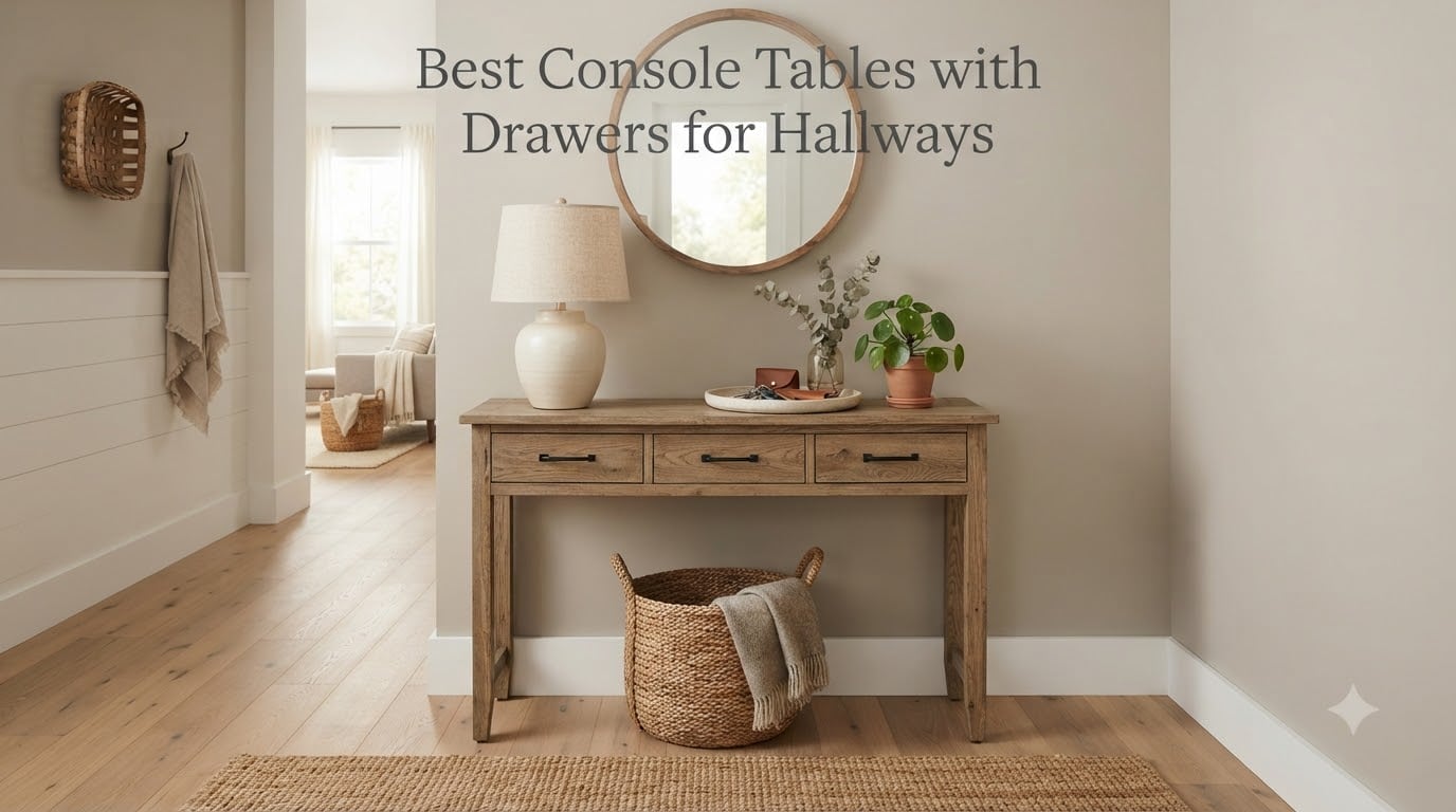 Best Console Tables with Drawers for Hallways