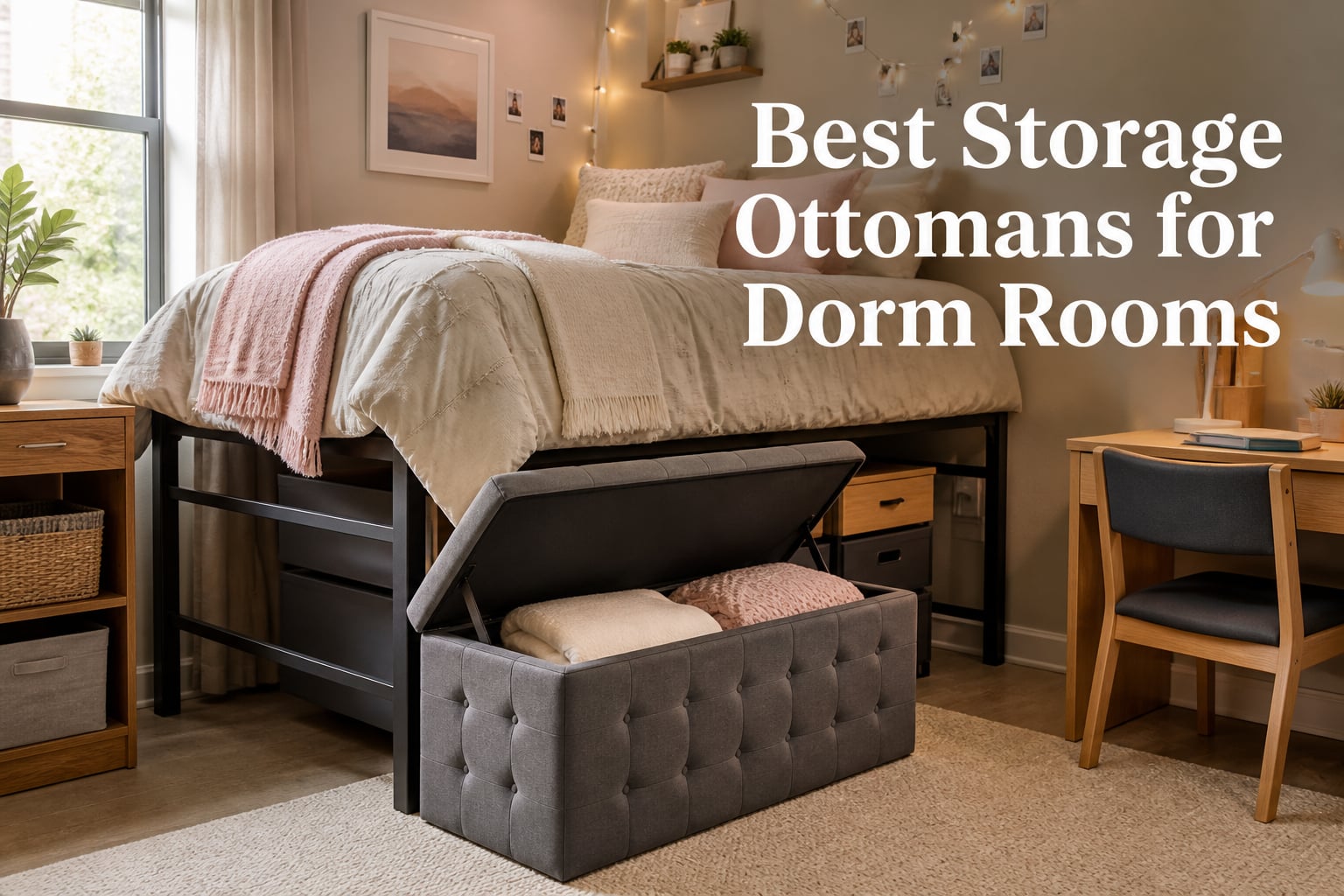 Best Storage Ottomans for Dorm Rooms
