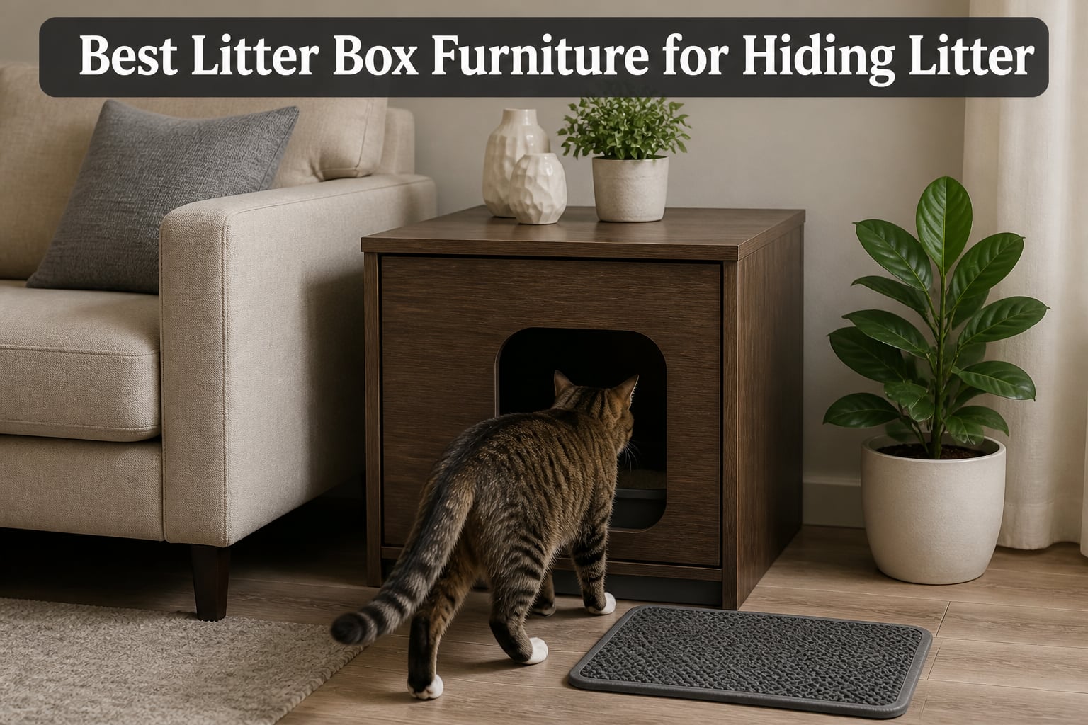 Best Litter Box Furniture for Hiding Litter