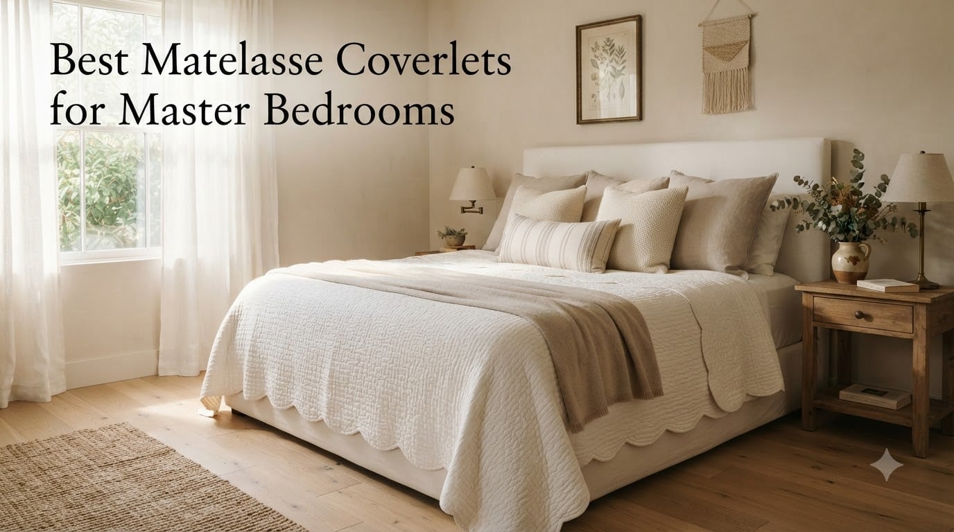 Best Matelasse Coverlets for Master Bedrooms