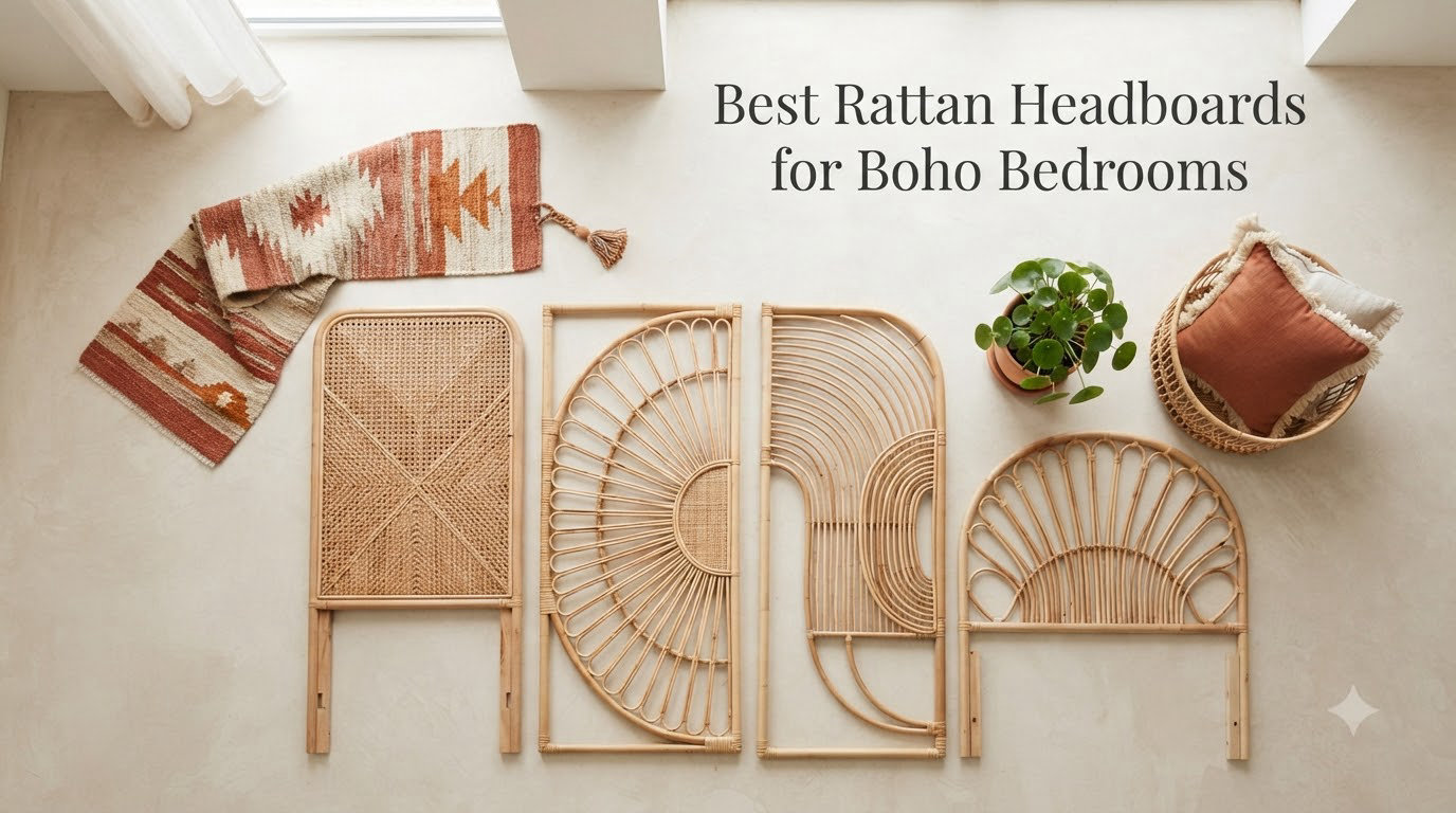 Best Rattan Headboards for Boho Bedrooms