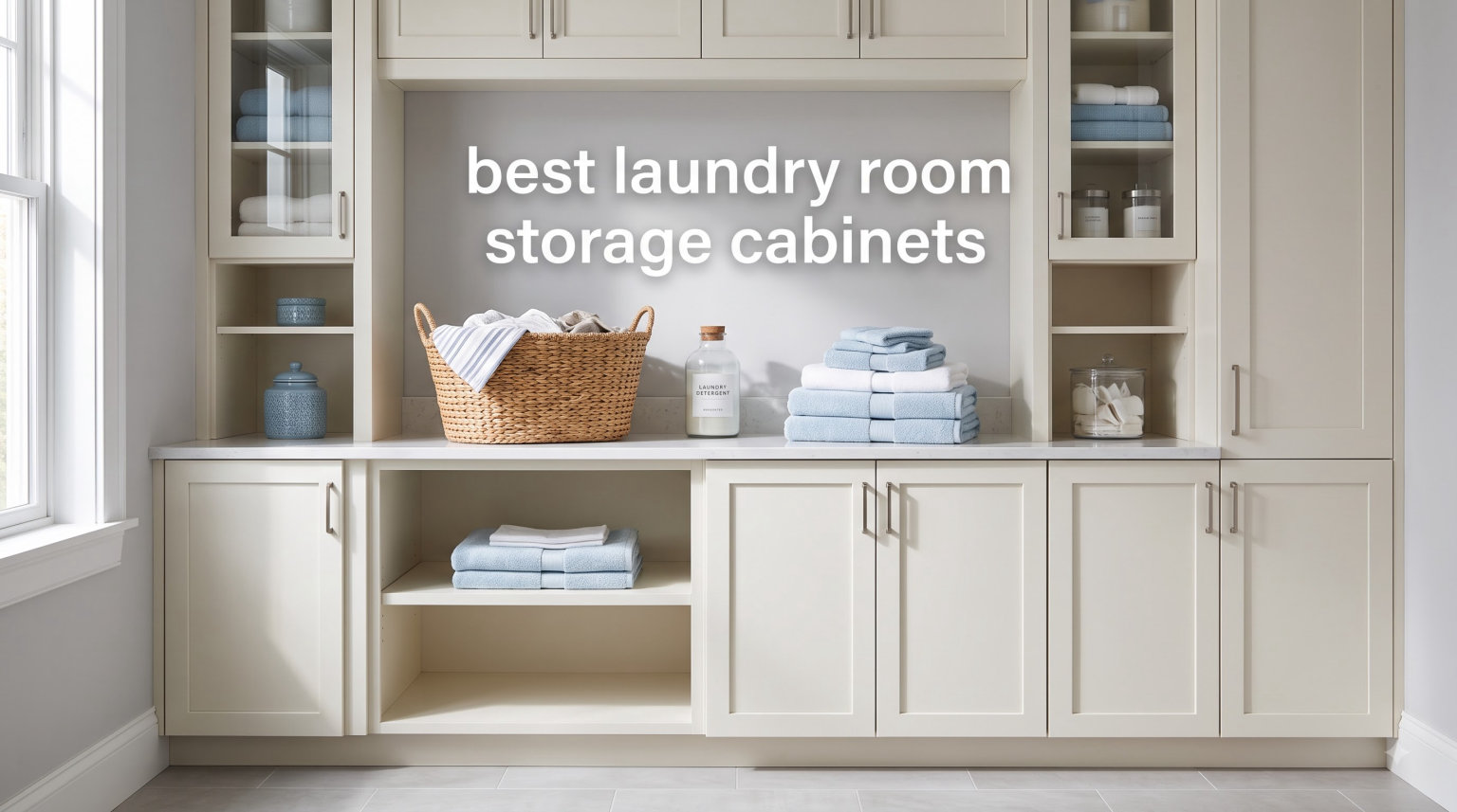 best laundry room storage cabinets