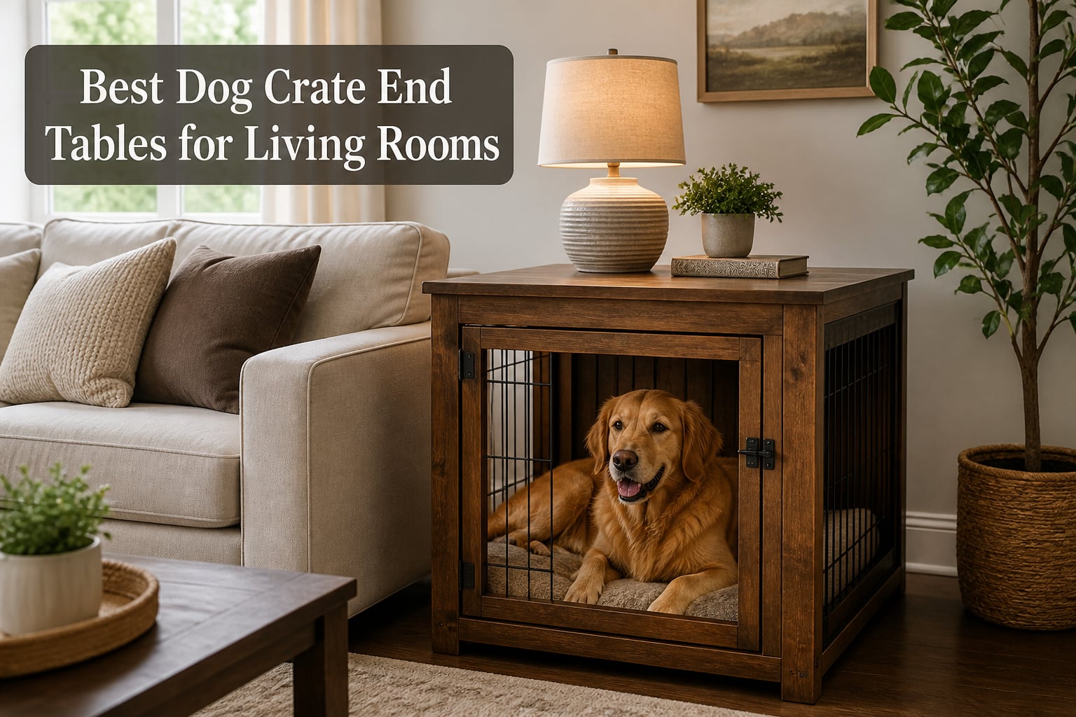 Best Dog Crate End Tables for Living Rooms