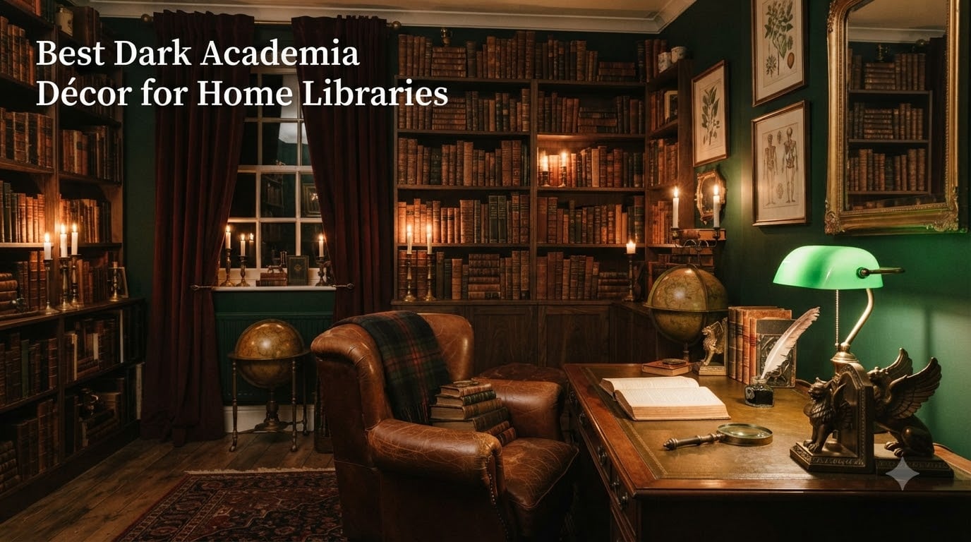 Best Dark Academia Décor for Home Libraries
