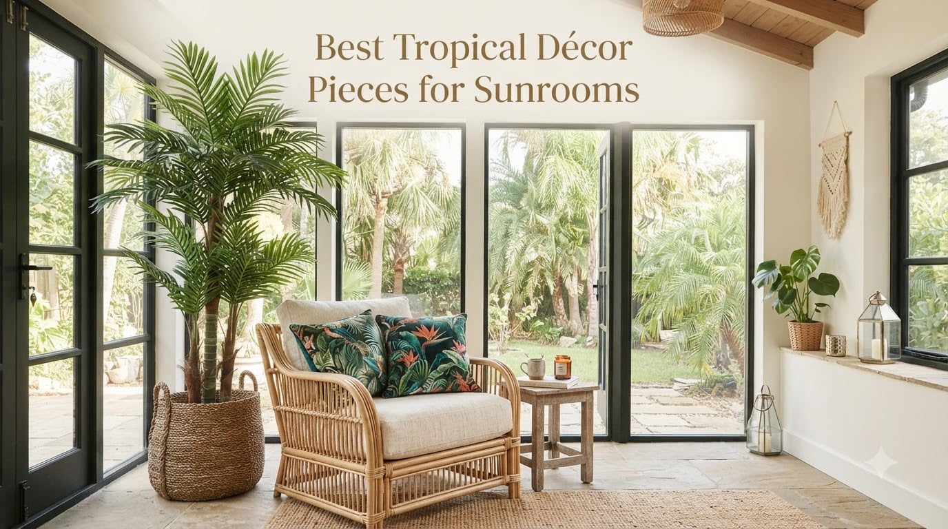 Best Tropical Décor Pieces for Sunrooms