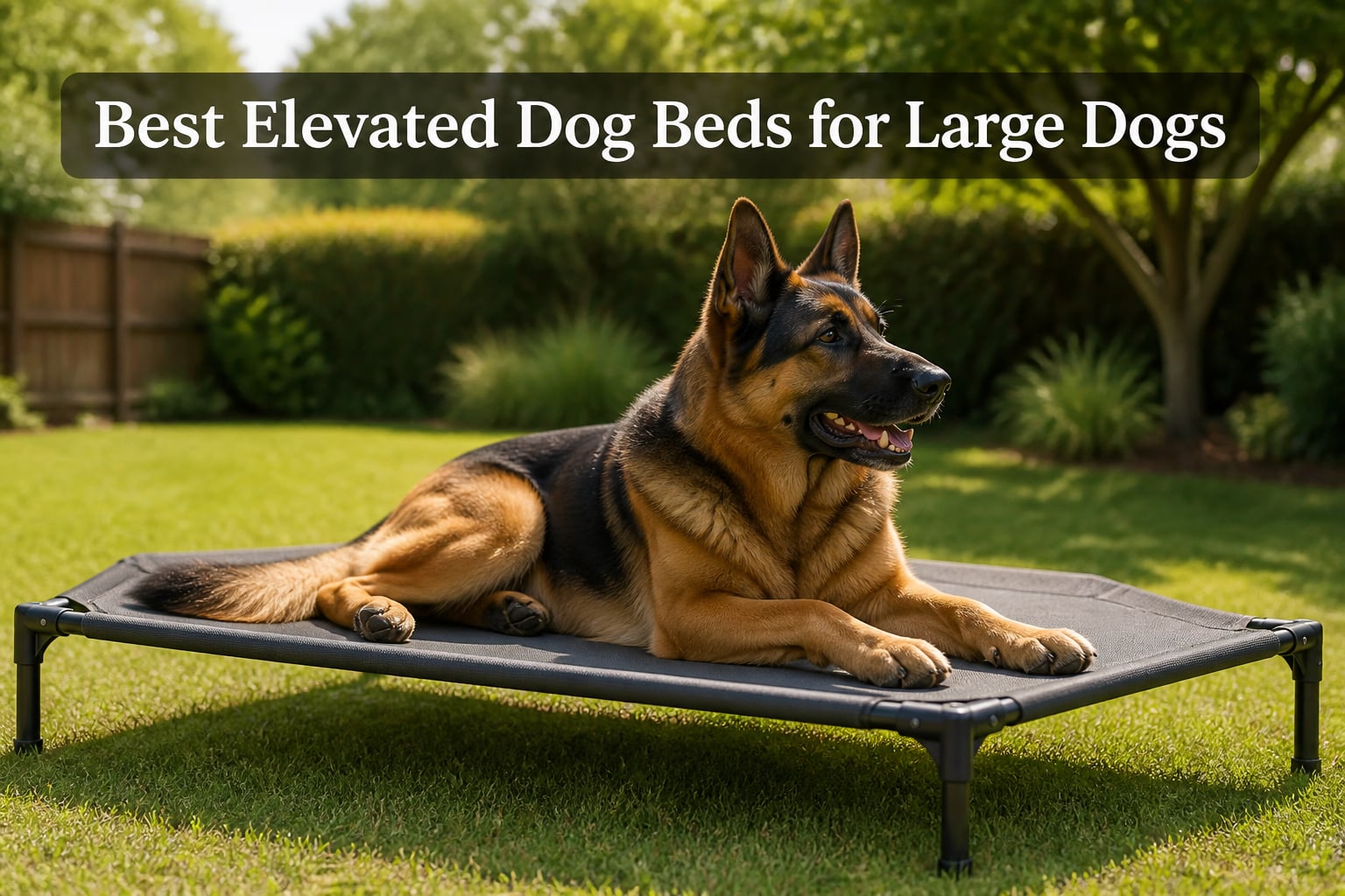 Best Elevated Dog Beds for Large Dogs
