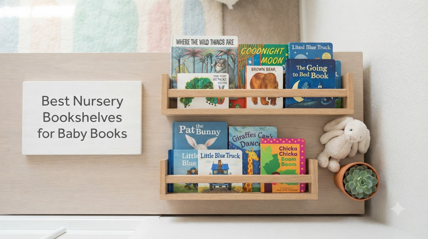 Best Nursery Bookshelves for Baby Books