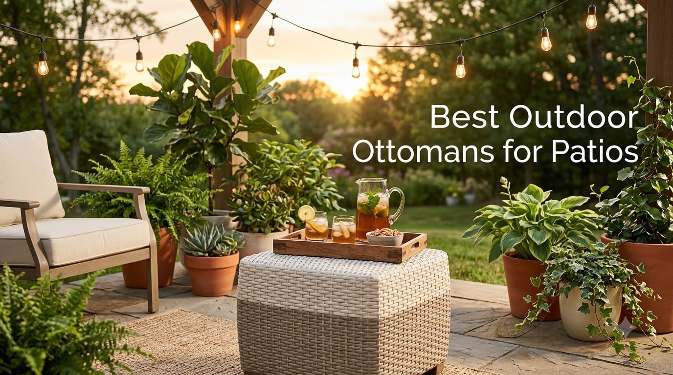 Best Outdoor Ottomans for Patios