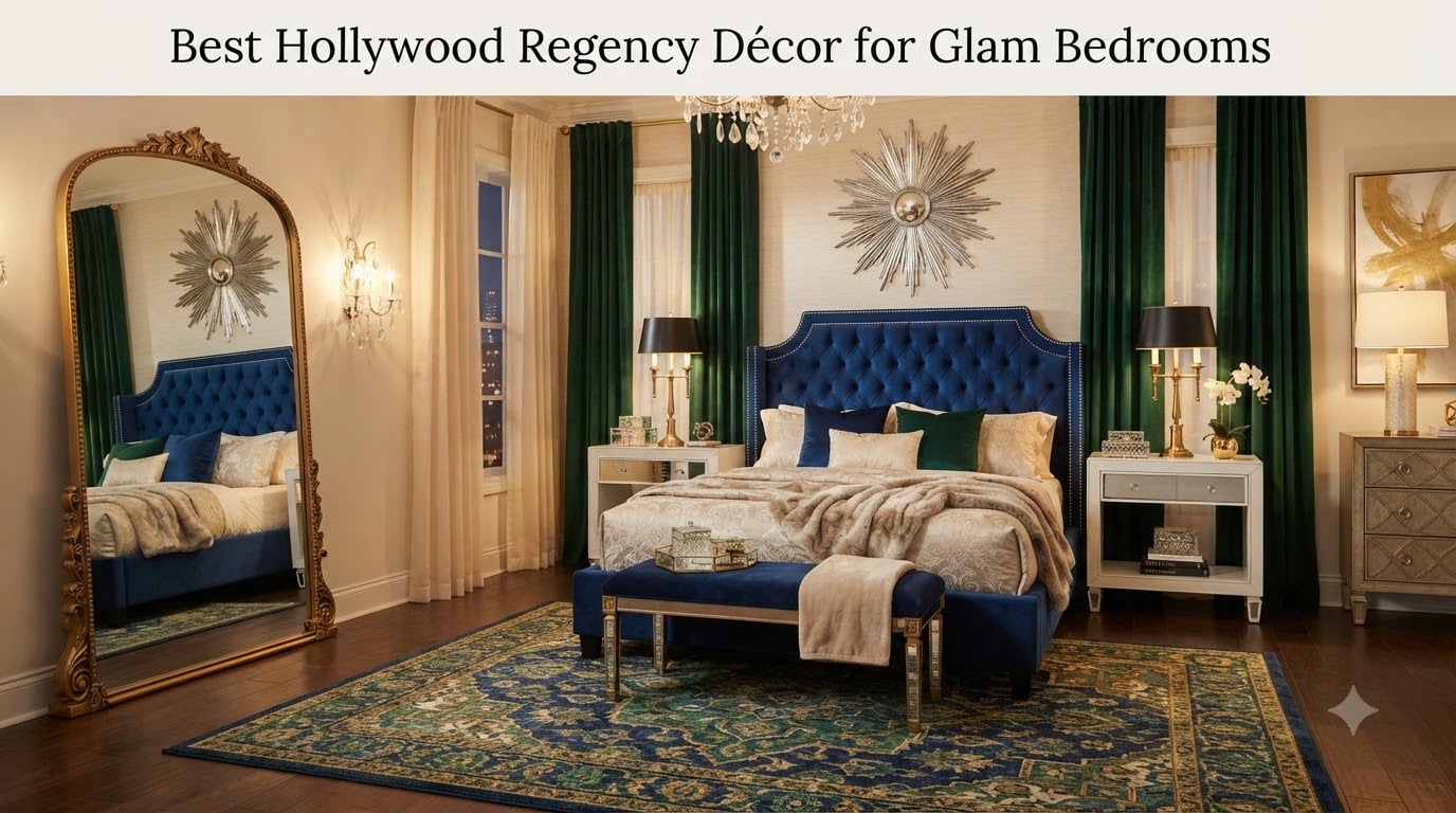 Best Hollywood Regency Décor for Glam Bedrooms