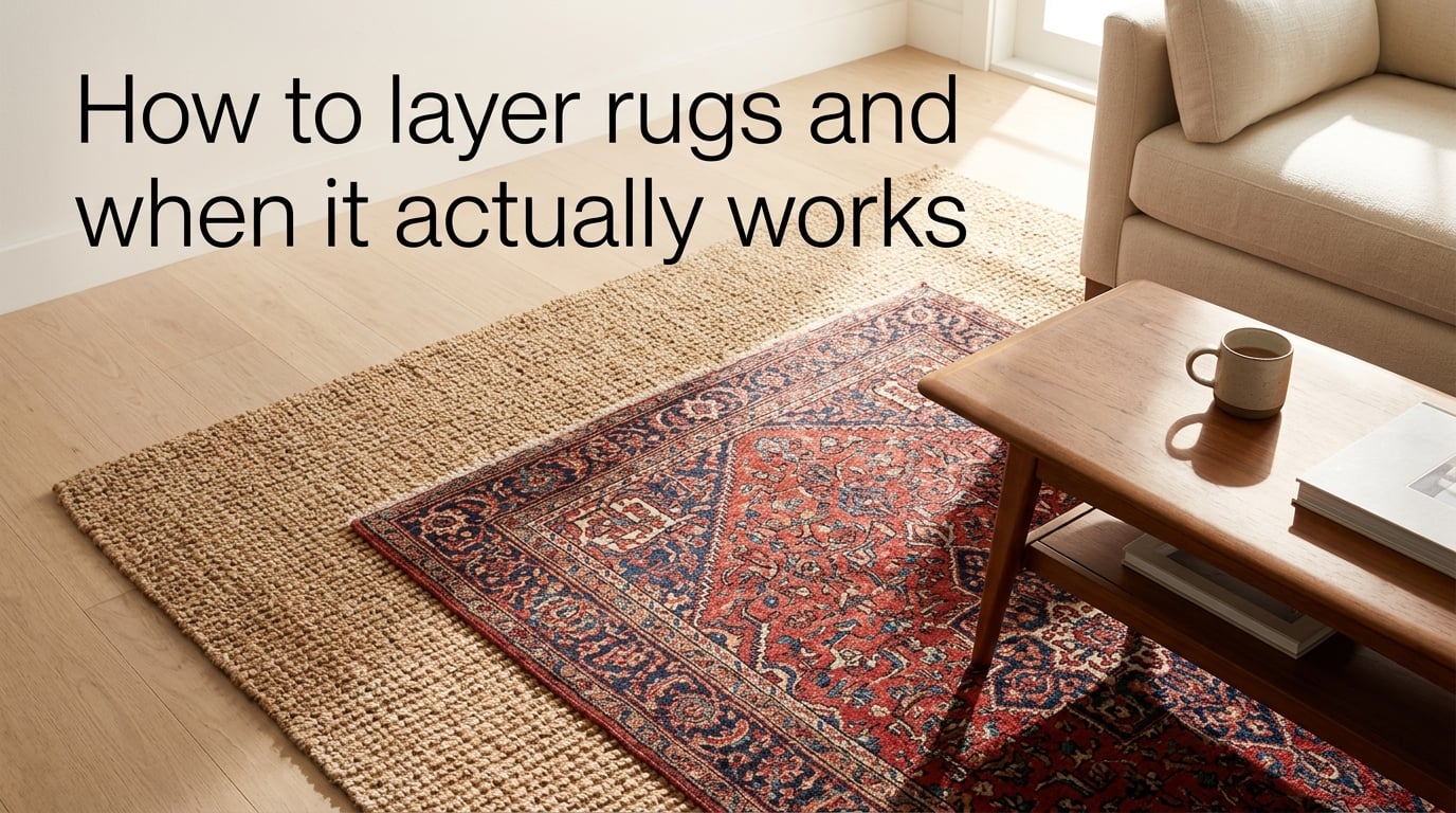 How to layer rugs and when it actually works