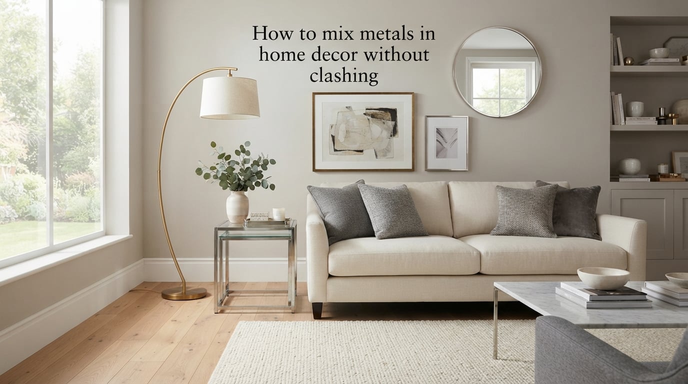 How to mix metals in home decor without clashing