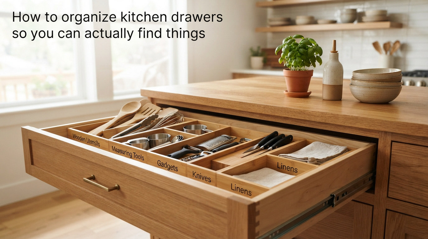 How to organize kitchen drawers so you can actually find things