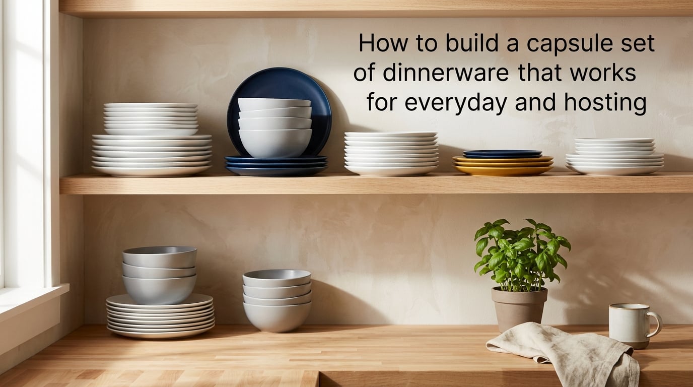 How to build a capsule set of dinnerware that works for everyday and hosting