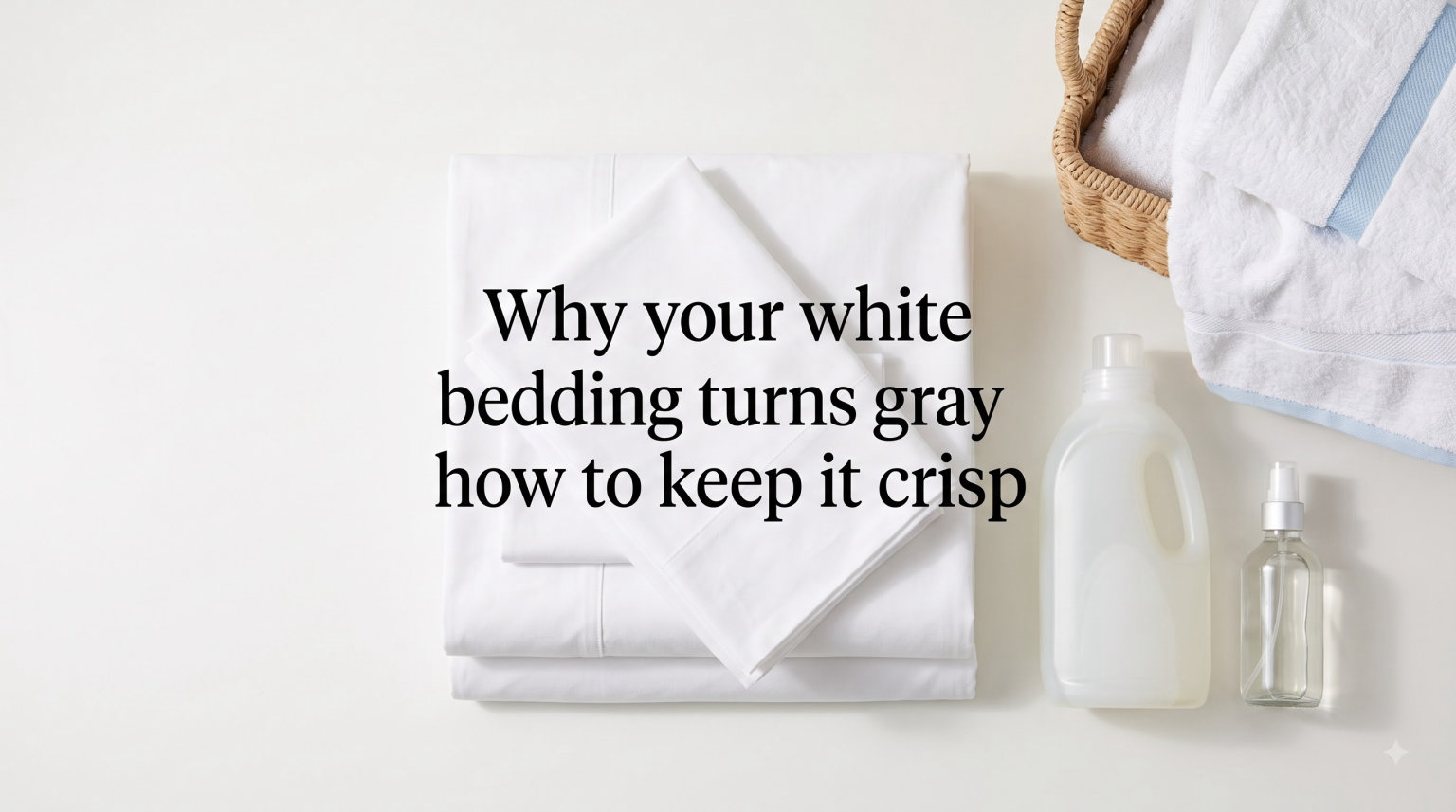 Why your white bedding turns gray and how to keep it crisp