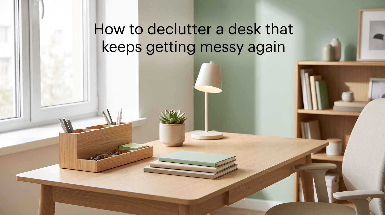 How to declutter a desk that keeps getting messy again