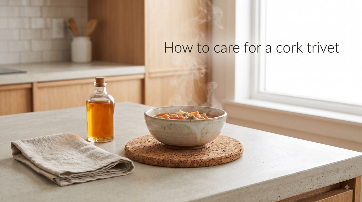 How to care for a cork trivet